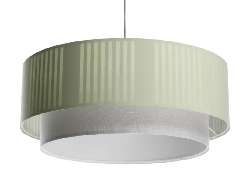 Lampa wisząca DUO LAMI LINE 40x16 zielona/kremowa 417267