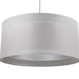 Lampa wisząca DUO LEN LIGHT 003-60 szara/srebrna 417279 Lampa wisząca DUO LEN LIGHT 003-60 szara/srebrna 417279