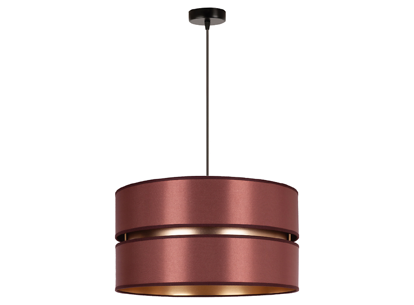 Lampa wisząca Duo tkaninowa miedziana 333578