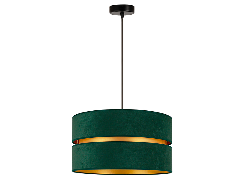 Lampa wisząca Duo welurowa zielona 333579