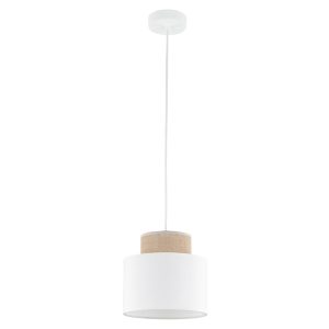 Lampa wisząca Duo White 160 cm tkaninowa biała 266212 Lampa wisząca Duo White 160 cm tkaninowa biała 266212