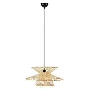 Lampa wisząca Duplici bambusowa beżowa 223758 Lampa wisząca Duplici bambusowa beżowa 223758