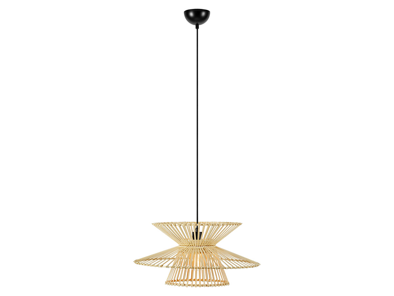 Lampa wisząca Duplici bambusowa beżowa 223758
