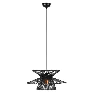 Lampa wisząca Duplici bambusowa czarna 223757 Lampa wisząca Duplici bambusowa czarna 223757