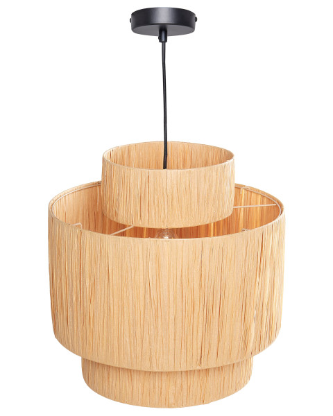Lampa wisząca duża rafia naturalna Boho 305813