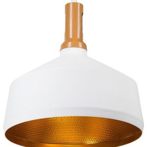 Lampa wisząca dwukolorowa biało-złota 60793 Lampa wisząca dwukolorowa biało-złota 60793