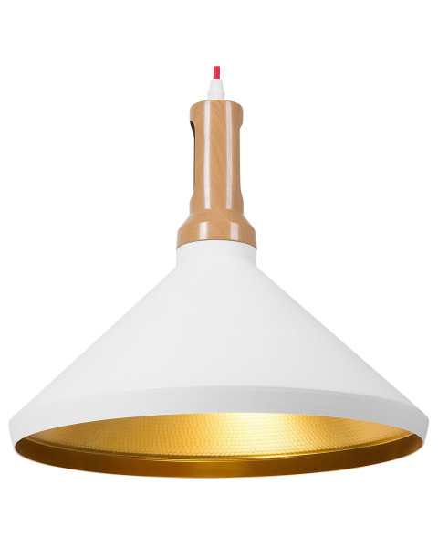 Lampa wisząca dwukolorowa biało-złota 60838