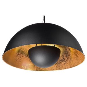 Lampa wisząca dwukolorowa czarno-złota 60726 Lampa wisząca dwukolorowa czarno-złota 60726