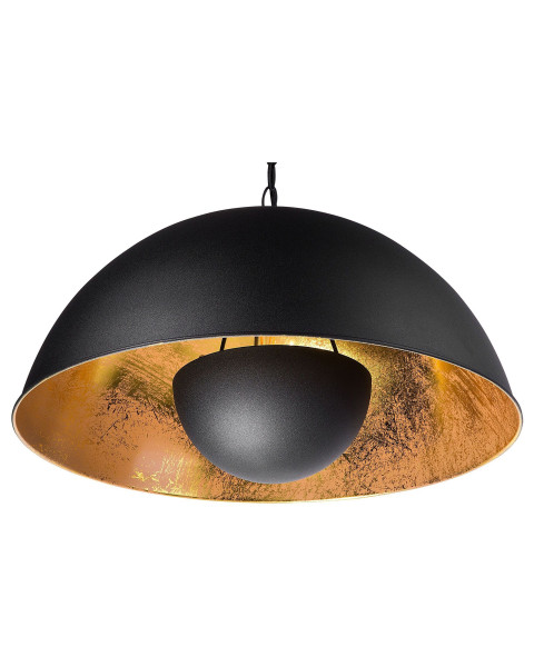 Lampa wisząca dwukolorowa czarno-złota 60726