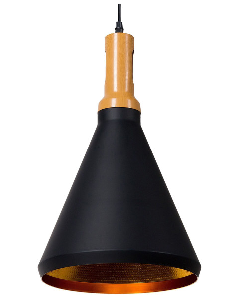 Lampa wisząca dwukolorowa czarno-złota 60620