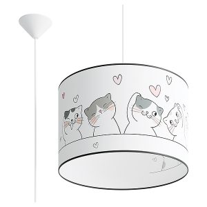 Lampa wisząca dziecięca Cat 40 cm wielokolorowa 328571 Lampa wisząca dziecięca Cat 40 cm wielokolorowa 328571