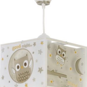 Lampa wisząca dziecięca „Dobranoc” Sowa E27 multikolor 1060736 Lampa wisząca dziecięca „Dobranoc” Sowa E27 multikolor 1060736