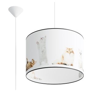 Lampa wisząca dziecięca Koty 40 cm wielokolorowa 328572 Lampa wisząca dziecięca Koty 40 cm wielokolorowa 328572