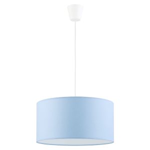 Lampa wisząca dziecięca Rondo tkaninowa niebieska 57025 Lampa wisząca dziecięca Rondo tkaninowa niebieska 57025