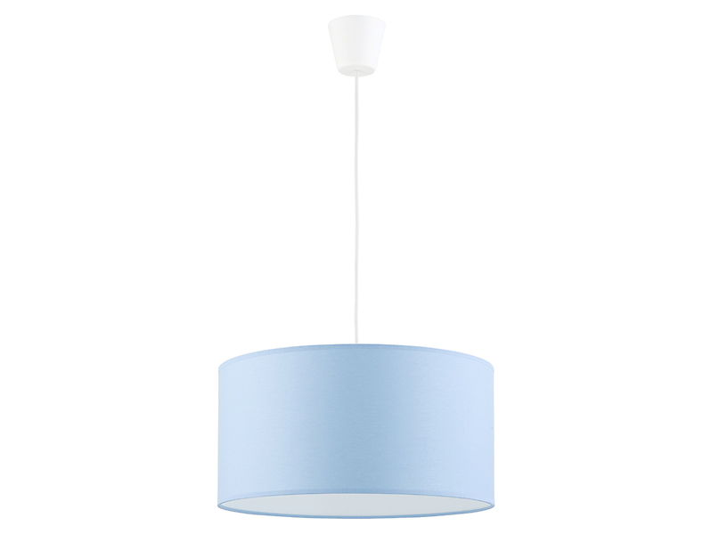 Lampa wisząca dziecięca Rondo tkaninowa niebieska 57025