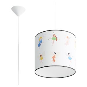 Lampa wisząca dziecięca Wróżki 30 cm wielokolorowa 328557 Lampa wisząca dziecięca Wróżki 30 cm wielokolorowa 328557