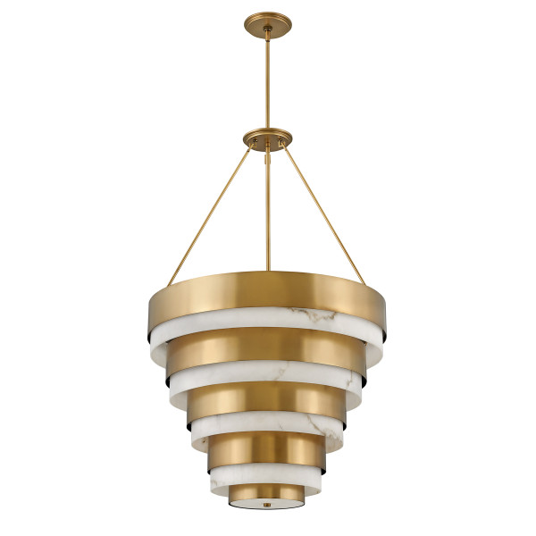 Lampa wisząca Echelon stary mosiądz 8xE14x40W IP20 Quintiesse 1025629