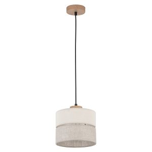 Lampa wisząca Eco 150 cm tkaninowa beżowa 56423 Lampa wisząca Eco 150 cm tkaninowa beżowa 56423