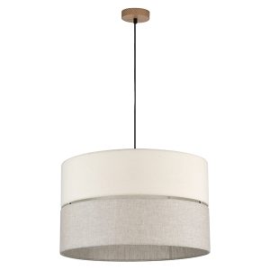 Lampa wisząca Eco 3-punktowa tkaninowa beżowa 56431 Lampa wisząca Eco 3-punktowa tkaninowa beżowa 56431
