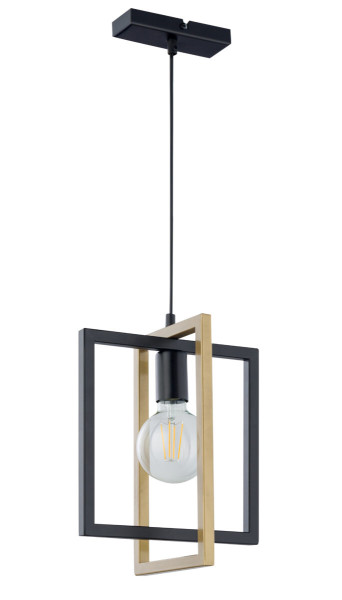 Lampa wisząca Eden czarno-złota 1xE27x15W IP20 Sigma Lighting 1025662