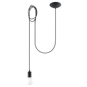 Lampa wisząca Edison stalowa czarna 72635 Lampa wisząca Edison stalowa czarna 72635