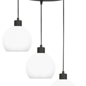 Lampa wisząca EDYLIT 3xE27 kaskada białe klosze KOZUB 14-602 do salonu 1005193 Lampa wisząca EDYLIT 3xE27 kaskada białe klosze KOZUB 14-602 do salonu 1005193
