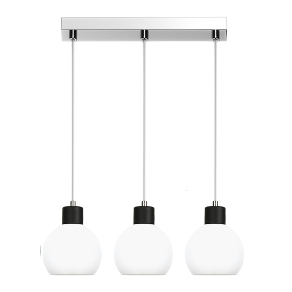 Lampa wisząca EDYLIT chrom białe kule glamour 3xE27 MOKA 14-112 1048897