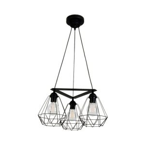 Lampa wisząca EDYLIT druciane klosze loft 3xE27 GORIA 14-332 1048887 Lampa wisząca EDYLIT druciane klosze loft 3xE27 GORIA 14-332 1048887