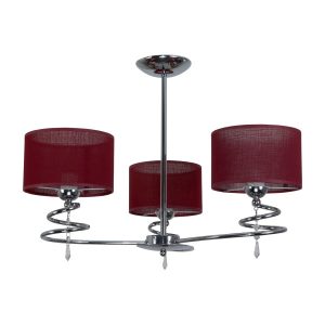 Lampa wisząca EDYLIT glamour czerwony abażur 3xE27 QUEEN RED 12-642 1048913 Lampa wisząca EDYLIT glamour czerwony abażur 3xE27 QUEEN RED 12-642 1048913