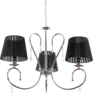 Lampa wisząca EDYLIT glamour kryształki abażur 3xE27 GINA 11-432 1048940 Lampa wisząca EDYLIT glamour kryształki abażur 3xE27 GINA 11-432 1048940