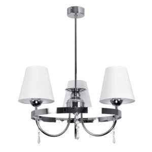 Lampa wisząca EDYLIT glamour kryształki chrom 3xE27 DIANA BIANCO 2-072 1046711 Lampa wisząca EDYLIT glamour kryształki chrom 3xE27 DIANA BIANCO 2-072 1046711