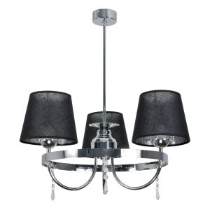 Lampa wisząca EDYLIT glamour kryształki chrom 3xE27 DIANA NEGRO 12-422 1048881 Lampa wisząca EDYLIT glamour kryształki chrom 3xE27 DIANA NEGRO 12-422 1048881