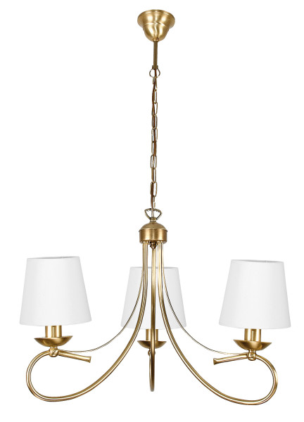 Lampa wisząca EDYLIT glamour złota elegancka 3xE27 AIDA II 7-522 1048787