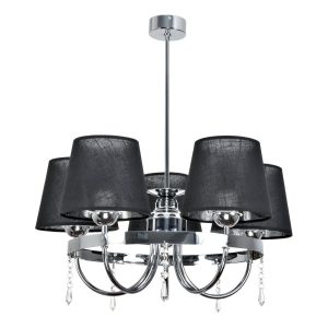 Lampa wisząca EDYLIT loft kryształki chrom 3xE27 DIANA NEGRO 12-420 1048953 Lampa wisząca EDYLIT loft kryształki chrom 3xE27 DIANA NEGRO 12-420 1048953