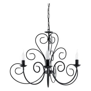 Lampa wisząca EDYLIT retro klasyczna czarna żyrandol 3xE14 HEKTOR 10-342 1048806 Lampa wisząca EDYLIT retro klasyczna czarna żyrandol 3xE14 HEKTOR 10-342 1048806