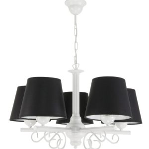 Lampa wisząca EDYLIT retro vintage biała 5xE27 NOMADA NEGRO 14-760 1048812 Lampa wisząca EDYLIT retro vintage biała 5xE27 NOMADA NEGRO 14-760 1048812