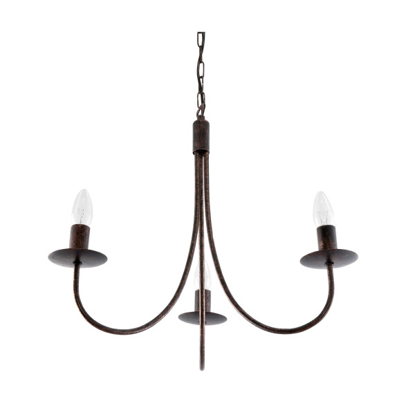 Lampa wisząca EDYLIT vintage stare złoto 3xE14 LUMEN OLD 712 1048902