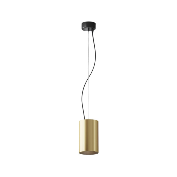 Lampa wisząca Efir matowy złoto-czarna LED 1x25W Ciepła biel 2180lm Maytoni 847310