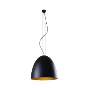 Lampa wisząca EGG czarny-złoty stal E27 285 cm 1071978 Lampa wisząca EGG czarny-złoty stal E27 285 cm 1071978