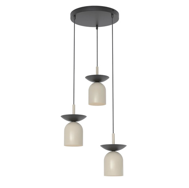 Lampa wisząca EGO beżowa 3xE14x15W wym:120x30x30cm IP20 Emibig 990292