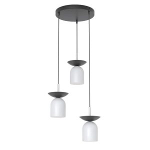 Lampa wisząca EGO szaro-czarna 3xE14x15W wym:120x30x30cm IP20 Emibig 986261 Lampa wisząca EGO szaro-czarna 3xE14x15W wym:120x30x30cm IP20 Emibig 986261