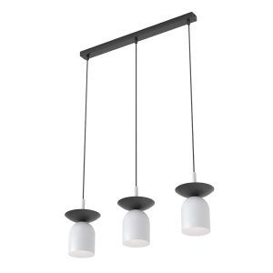 Lampa wisząca EGO szaro-czarna 3xE14x15W wym:120x60x11cm IP20 Emibig 990298 Lampa wisząca EGO szaro-czarna 3xE14x15W wym:120x60x11cm IP20 Emibig 990298