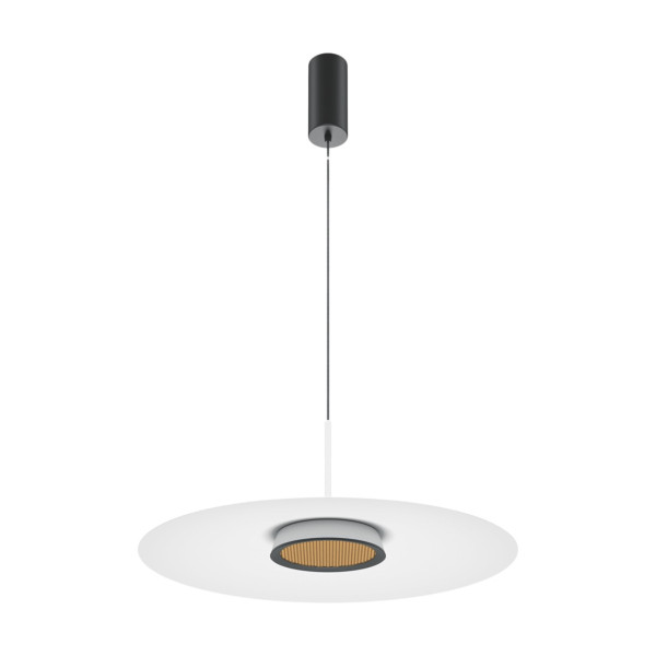 Lampa wisząca El biało-czarna LED 1x12W Ciepła biel 800lm Maytoni 849540