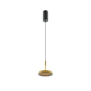 Lampa wisząca EL czarno-złota LED 12W 3000K 700lm Maytoni 1021094