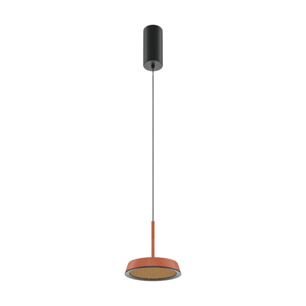 Lampa wisząca El czarno-żółta-pomarańczowa LED 1x12W 3000K 700lm Maytoni 849538