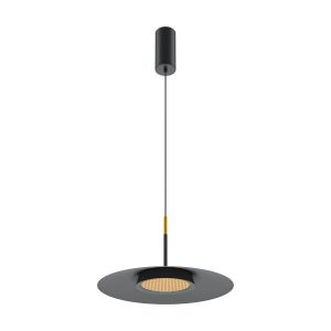 Lampa wisząca EL plaster miodu czarna LED 12W 3000K 500lm IP20 Maytoni 1021121