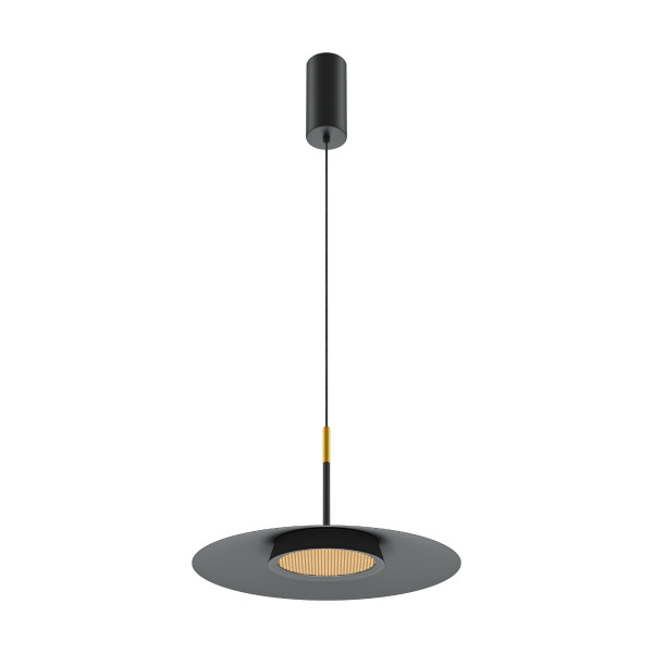 Lampa wisząca EL plaster miodu czarna LED 12W 3000K 500lm IP20 Maytoni 1021121