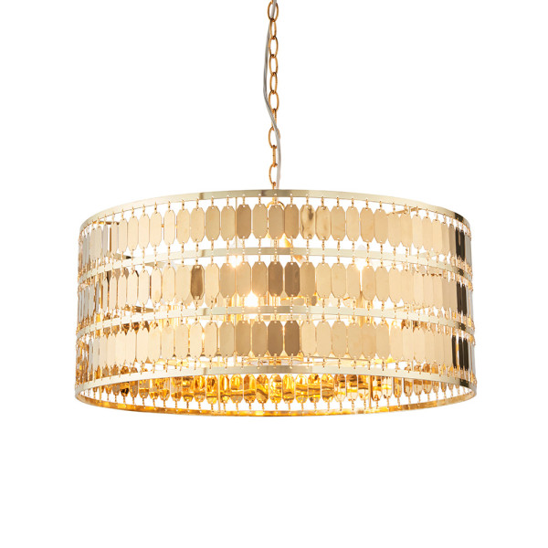 Lampa wisząca ELDORA złota 5xE14x15W wym:176,4x56x56cm IP20 Endon 1025583