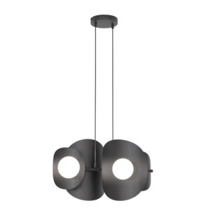 Lampa wisząca ELEMENTI czarno-biała 4xG9x15W wym:120x54x23cm IP20 Emibig 1025308