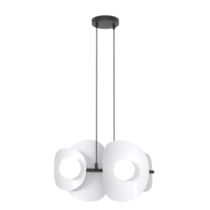 Lampa wisząca ELEMENTI szara 4xG9x15W wym:120x54x23cm IP20 Emibig 1025349